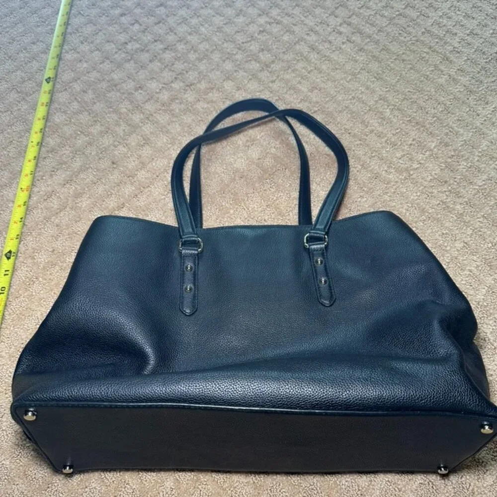 Kate Spade Larchmont Avenue Evangelie Satchel - Black with Gold Hardware - Picture 11 of 14
